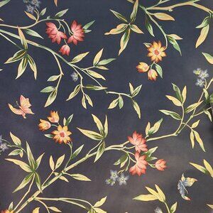 Vintage Waverly Wallpaper Roll 60.75 Sq Ft Floral Butterfly Botanical Print